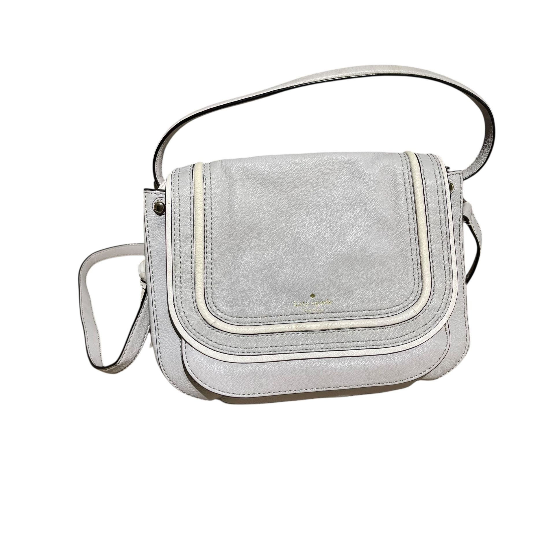 Kate Spade Gray Leather Crossbody Bag