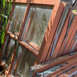 Some Old Windows.  Wood. 