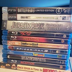 Blu-Rays, DVD, PS3