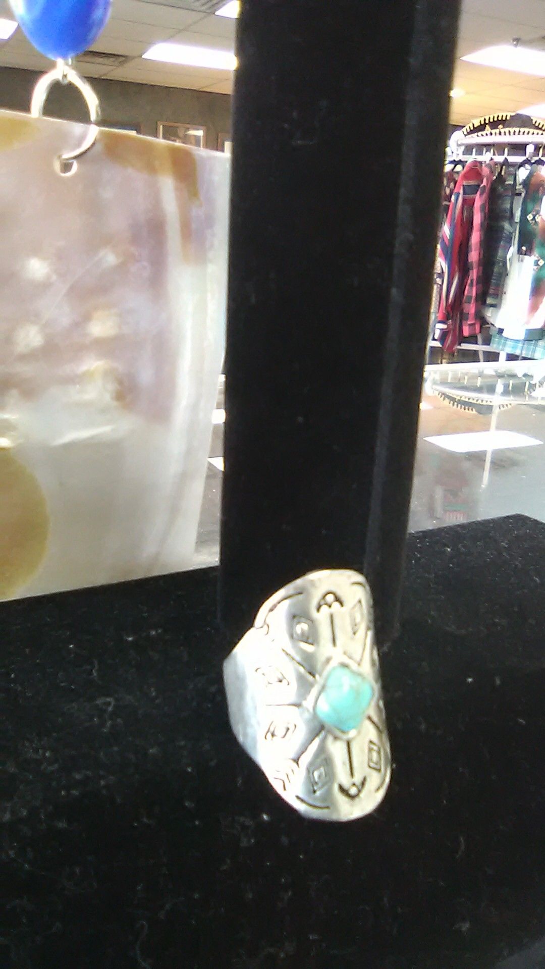 Sterling silver and turquoise ring sz 5