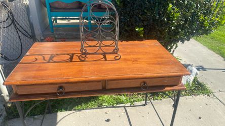 Desk And Wine Holder