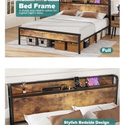New  In Box Full Size Bed Frame 