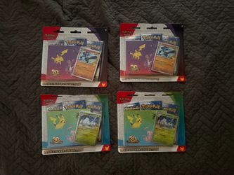 Pokémon 30th Celebration Tech Sticker Collection x4