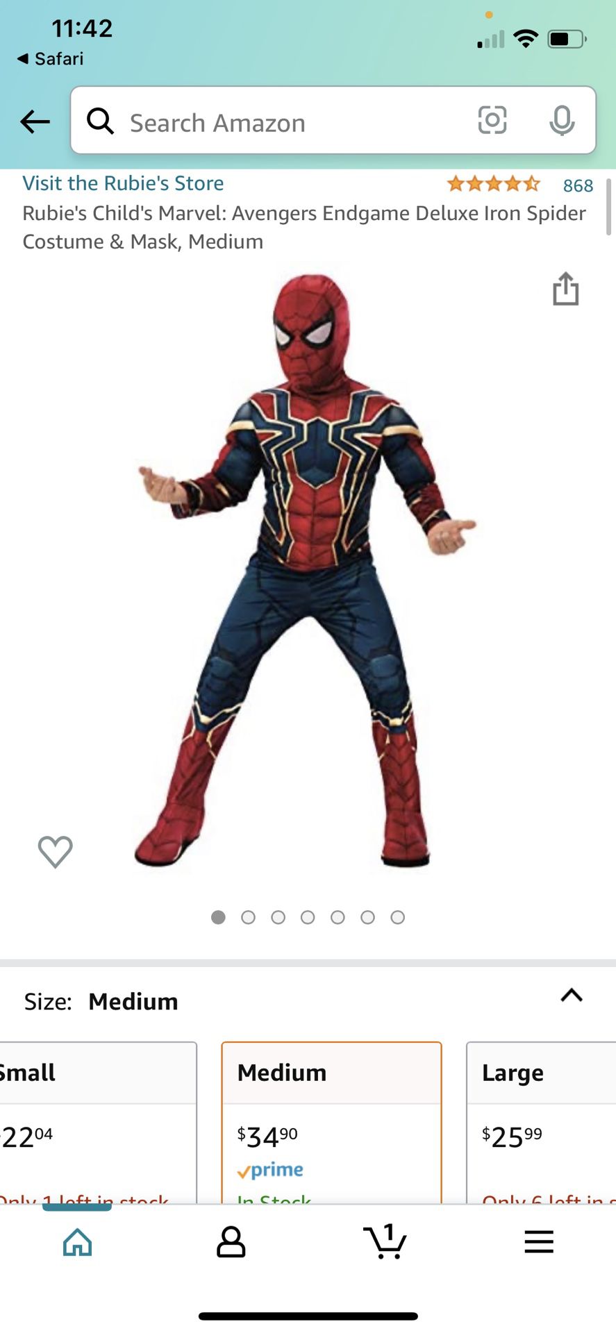 Iron Spider-Man Costume
