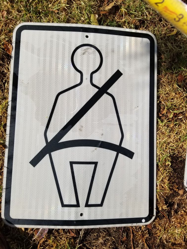 Seat belt sign