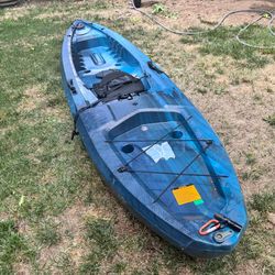 Lifetime Kenai 103 Sit-On-Top Fishing Kayak 10.3’ w/ Padded Seat Blue