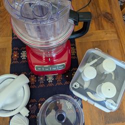 Kitchen Aid 13-Cup Food Processor in Red