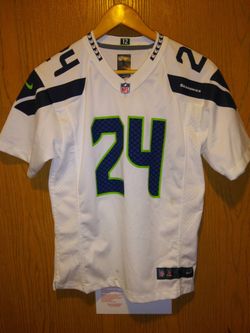 Girls Nike Seattle Seahawks #24 Lynch Size 14-16