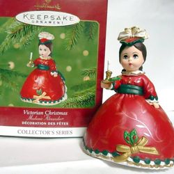 Hallmark Keepsake Ornament Madame Alexander meg Victorian Christmas 2001 Vtg  Box has a little wear. New inside