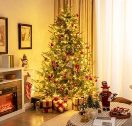 7 FT Pre-Lit Artificial Christmas Tree  