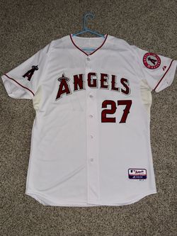 Mike Trout Angels Authentic Jersey 48