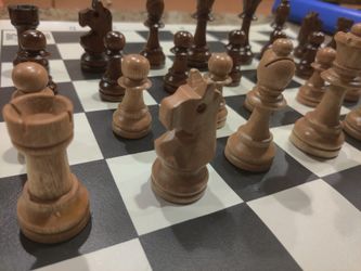 Wooden chess set