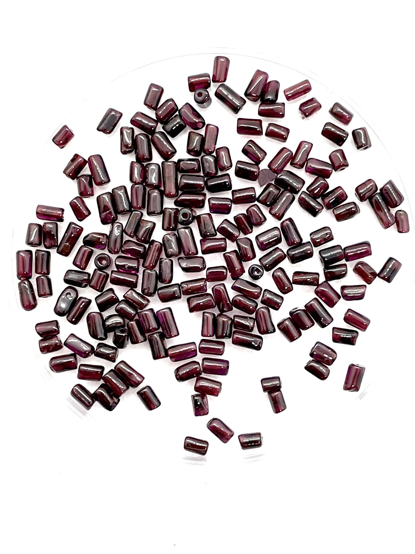 Lot Of Short Garnet Tubes