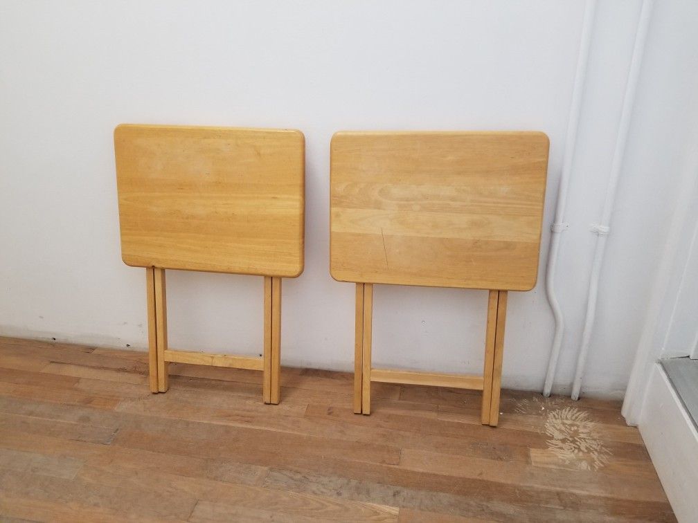 Folding TV Tray Set
