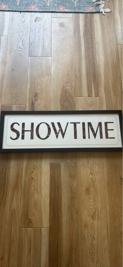 Showtime Framed Wall Sign