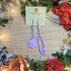 Purple Daddy Earrings 