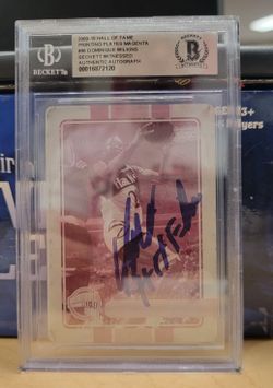 DOMINIQUE WILKINS 2009-10 HALL OF FAME 1/1 PRINTING PLATE