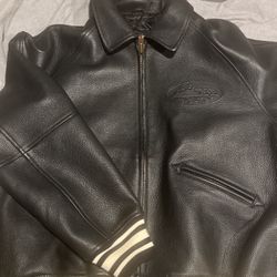 Corteiz leather jacket