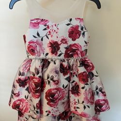 Rare Edition Girls Floral Dress Kids Size 6