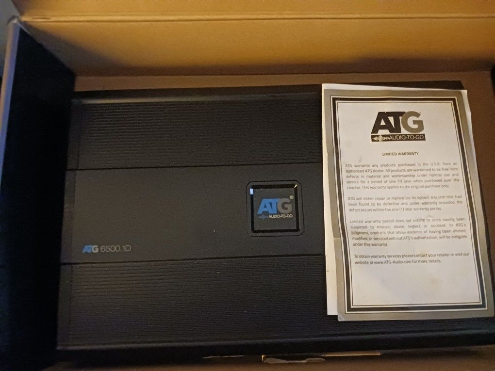 ATG 6500.1D 6500 Watt Amplifier With 1 Year Warranty