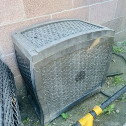 Patio Hose Stand brown wicker $10