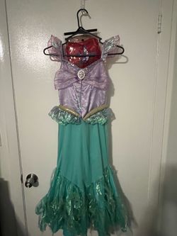 Disney store Ariel costume and wig