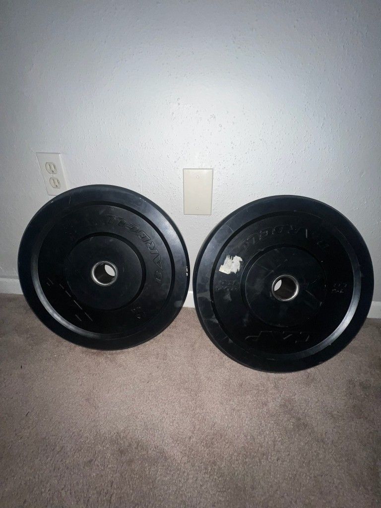 CAP 45 lb Olympic Bumper Plate, Black