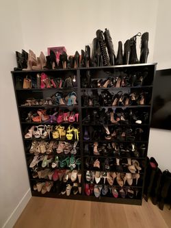 Two Black Shelves