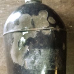 A Very Well Old 1942 US Army Black Porcelain Canteen
