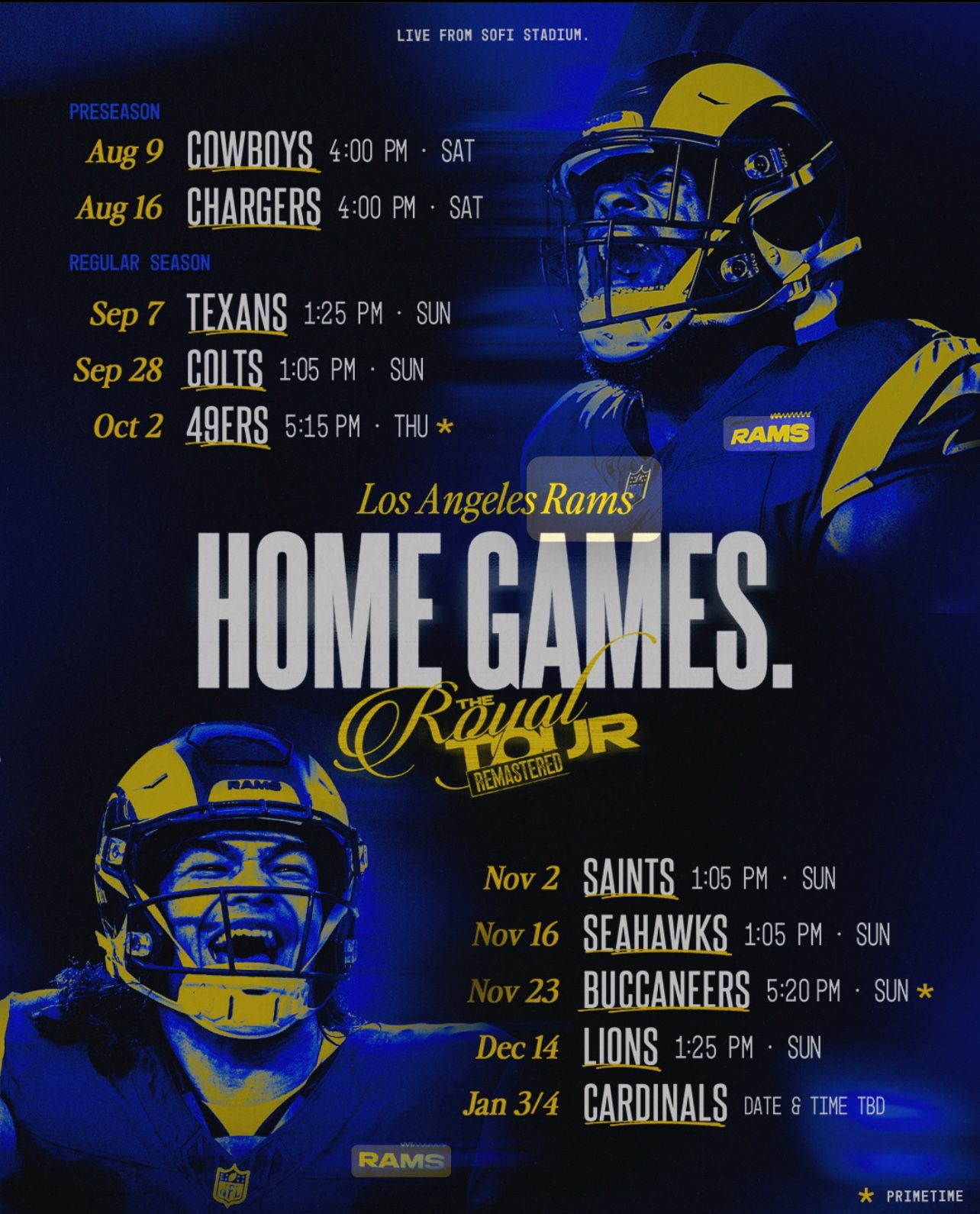LA Rams Football Tickets SoFi