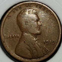 1919_[Double Die] Lincoln Wheat Penny[1c] •Mint Error•