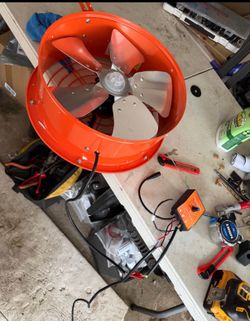 Gable fan attic exhaust fan