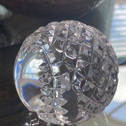 crystal baseball ball, (WATERFORD)
