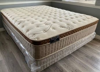 King Organic Cloud Edition Europillow Top 12inch Mattress
