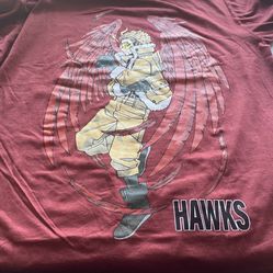 My Hero Academia Big Boys' Hawks Wing Hero Graphic Print Youth T-Shirt , Large 