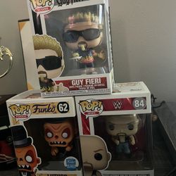 Funk Pops: Guy Fieri, Stone Cold Steve Austin, Luther.