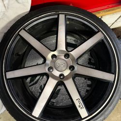 20" NICHE VERONA Rims Machined Matte Black 