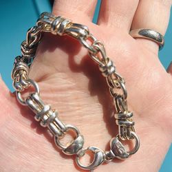 Vintage Italian 925 sterling silver link bracelet