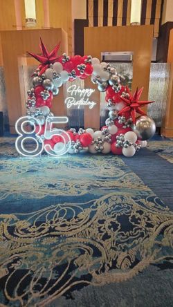 Backdrops And Balloon Garlands