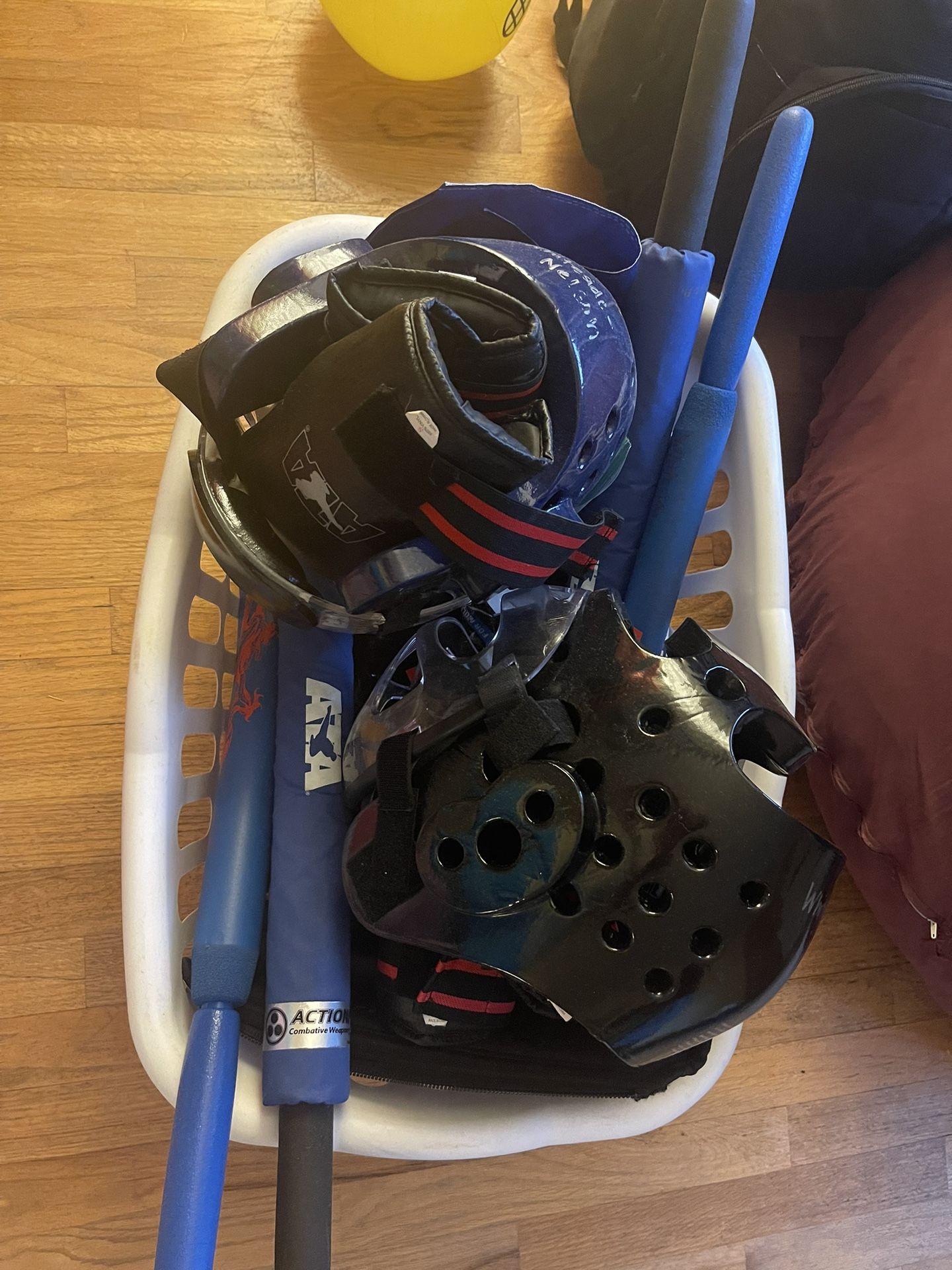 Two sets Taekwondo sparring gear