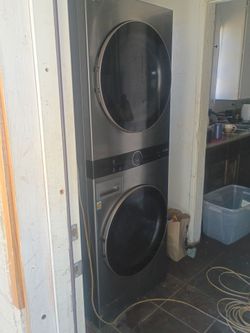 LG washing machine and dryer