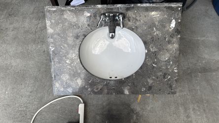 Bathroom sink top