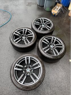 OEM 2025 BMW X6 M 22” Wheels & Michelin All-Weather Tires – Used One Season