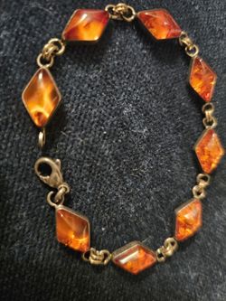 Vintage Honey AMBER BRACELET 7 1/2"