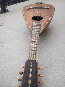 Antique Balalaika with Mother of Pearl Inlay