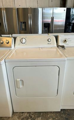 Amana White Basic Dryer - Automatic Dry