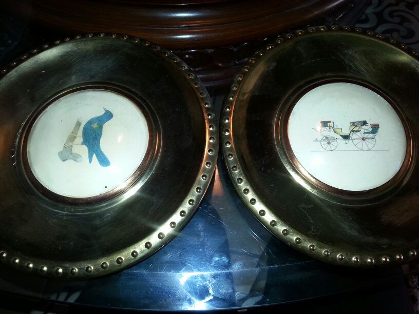 picture frame vintage glass