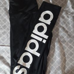 adidas Climalite Ankle Leggings Black Elastic Waist S Women