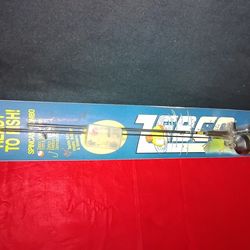 1992 Zebco Fishing Pole Spincast Combo w/ Tackle kit Vintage