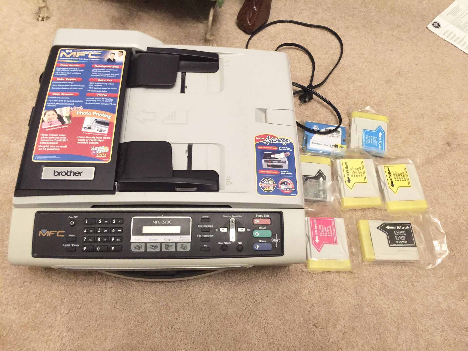 Brother MFC - 240C - Color Inkjet All - In - One Printer With Fax!